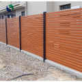 Aluminum Horizontal Slat Metal Security Fence for garden balcony  modern fence